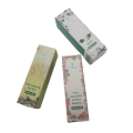 Factory foldable paper 100% pure beauty packaging white card stock jasmine essential oil box